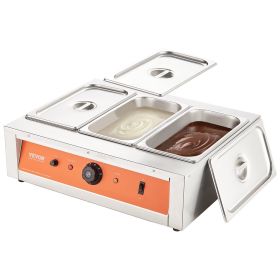 Chocolate Tempering Machine, 26.5 Lbs 3 Tanks Chocolate Melting Pot TEMP Control 86-185 F