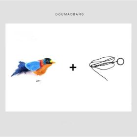 Cute Bird Design Cat Teaser Toy, SimulationParrot Cat Teaser Toy, Interactive Cat Teaser Toy,Pet Supplies Catbirdtoy Catnip (Option: Apricot)