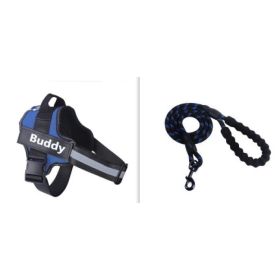 Fashion Simple Pet Leash Chest Strap Set (Option: Blue-XS)